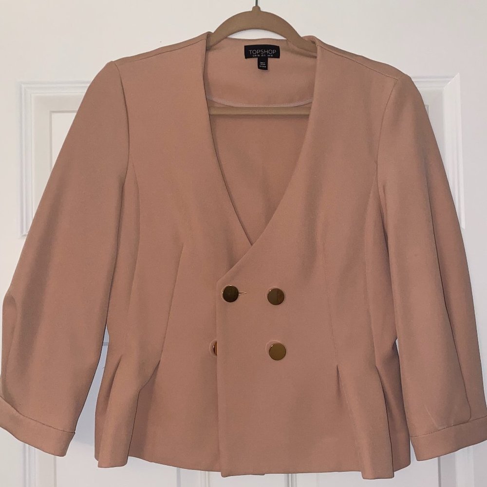 Pink Topshop Blazer